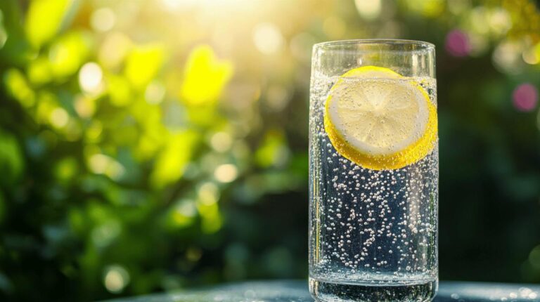 Les bienfaits rafraîchissants de l’eau pétillante saveur citron